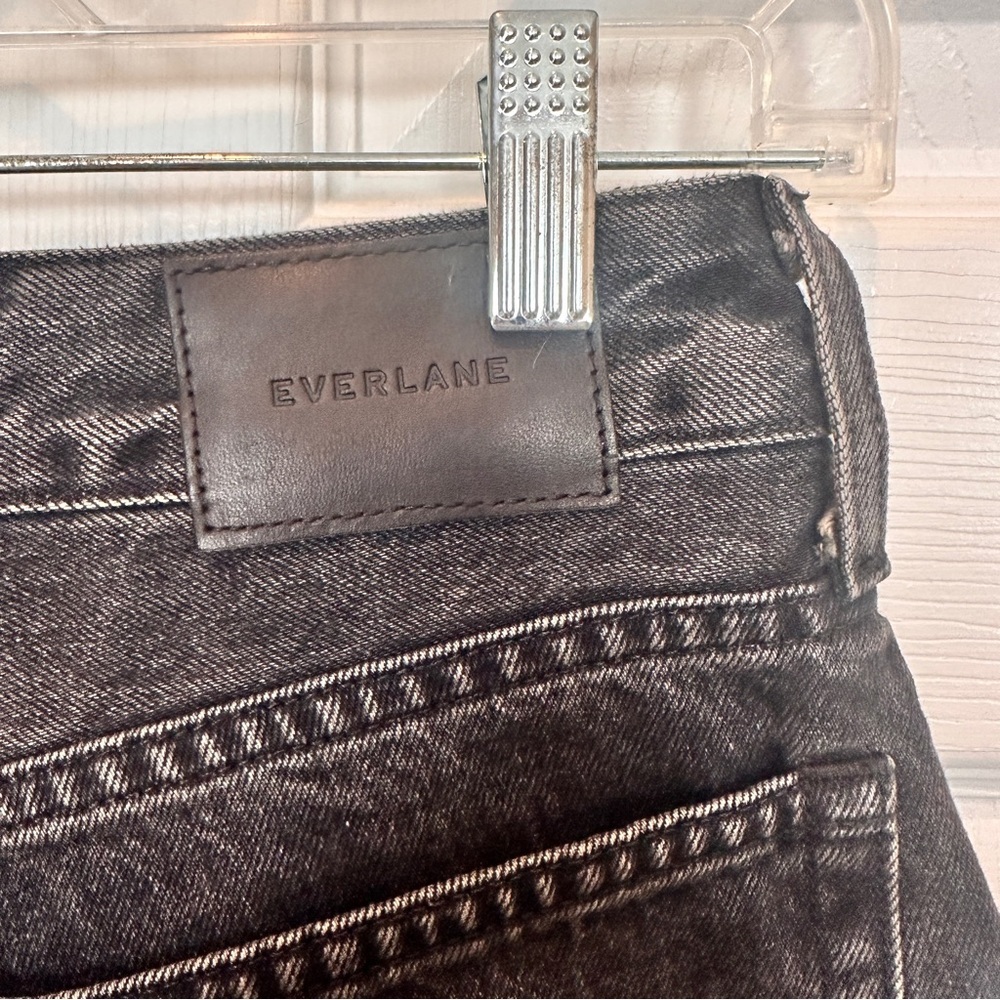 Everlane The Curvy‎ 90s Cheeky Straight Jean Washed Black Sz 28 Brand New $110 - Picture 15 of 16